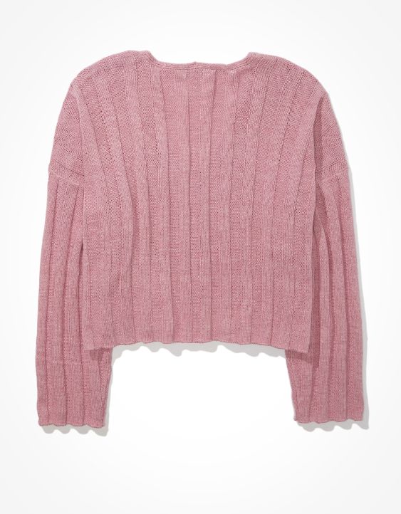 AE Cropped V-Neck Sweater