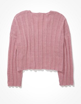 AE Cropped V-Neck Sweater
