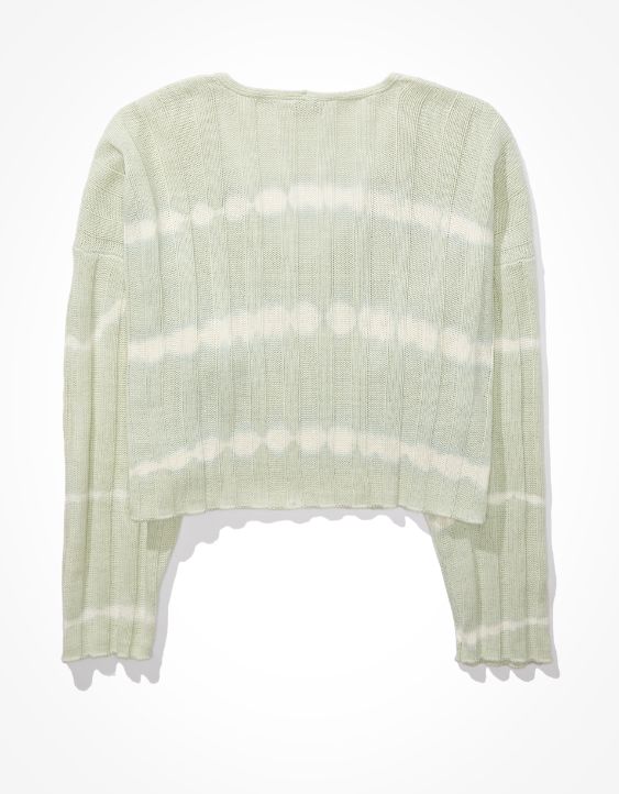 AE Tie-Dye V-Neck Sweater