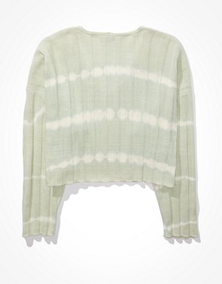 AE Tie-Dye V-Neck Sweater