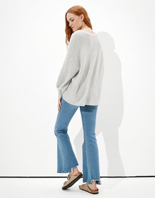 Женские свитеры American Eagle AE Oversized Scoop Neck Sweater — фото 2