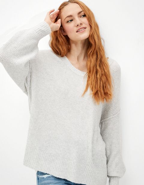 Женские свитеры American Eagle AE Oversized Scoop Neck Sweater