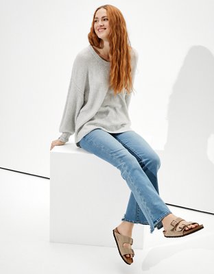 Женские свитеры American Eagle AE Oversized Scoop Neck Sweater — фото 5