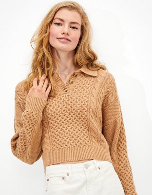 knit polo sweater
