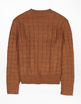 AE Waffle Crew Neck Sweater