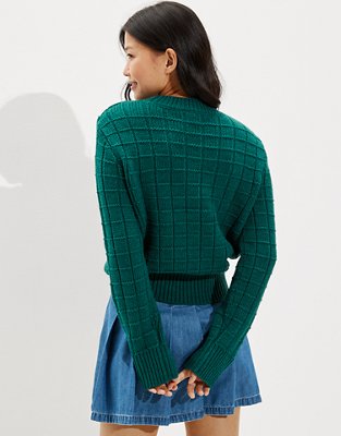 AE Waffle Crew Neck Sweater