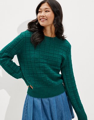 AE Waffle Crew Neck Sweater
