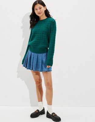 AE Waffle Crew Neck Sweater