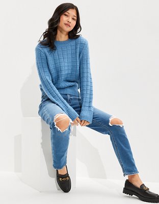 Женские свитеры American Eagle AE Waffle Crew Neck Sweater — фото 4