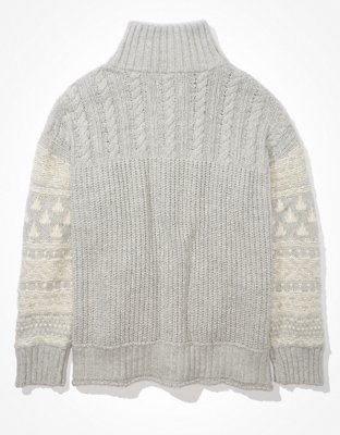 Женские кардиганы American Eagle AE Oversized Fairisle Button-Up Cardigan — фото 4