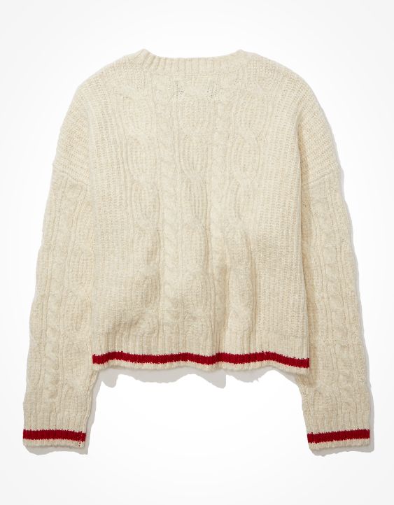 AE Cable Knit Crew Sweater