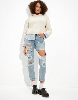 AE Textured Hooded Sweater
