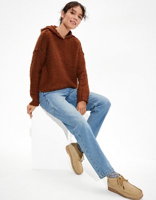 Женские свитеры American Eagle AE Textured Hooded Sweater — фото 5