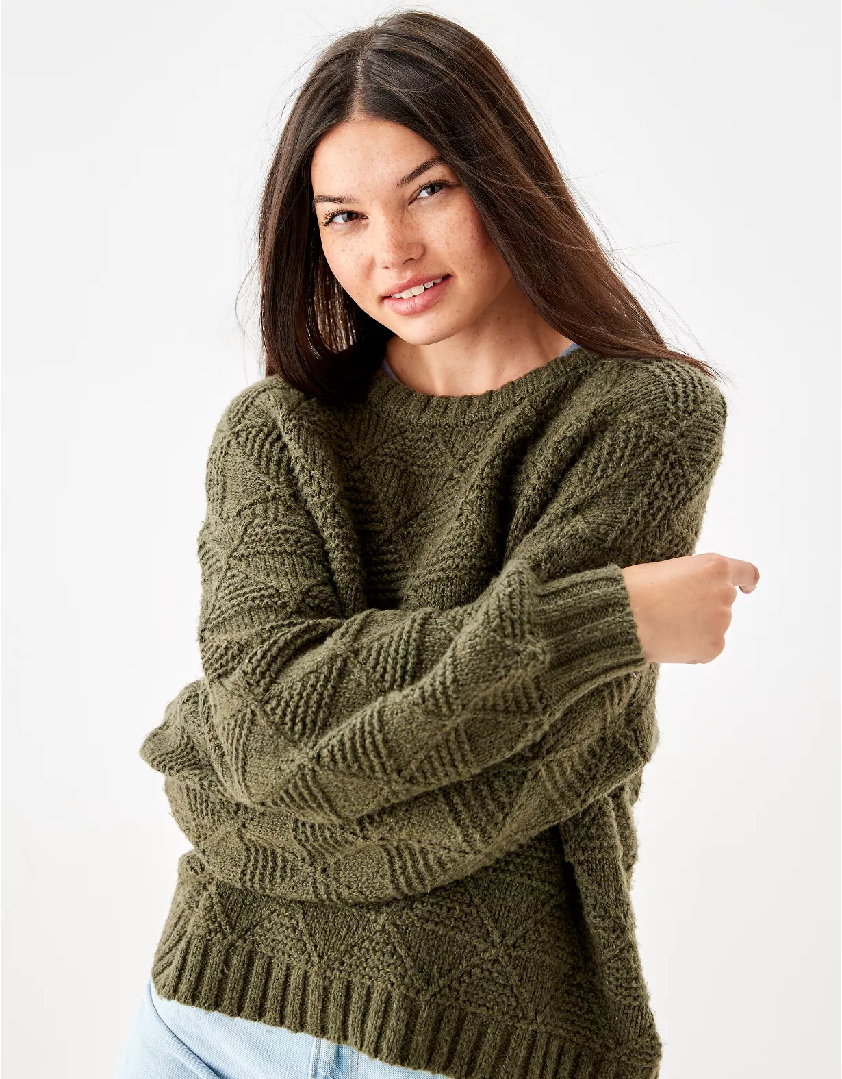 AE Mixed Stitch Sweater