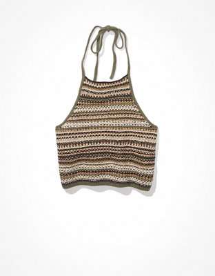 Женские топы American Eagle AE Knit Crochet Tank Top — фото 3