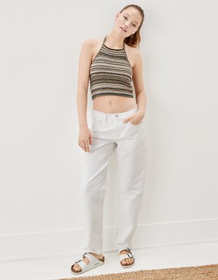 Женские топы American Eagle AE Knit Crochet Tank Top — фото 4
