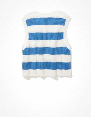 Женские свитеры American Eagle AE Striped Sweater Tank Top — фото 4
