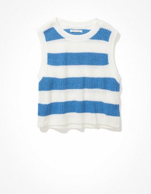 Женские свитеры American Eagle AE Striped Sweater Tank Top — фото 3