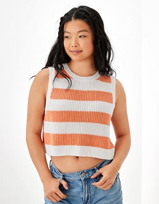 Striped sweater clearance tank