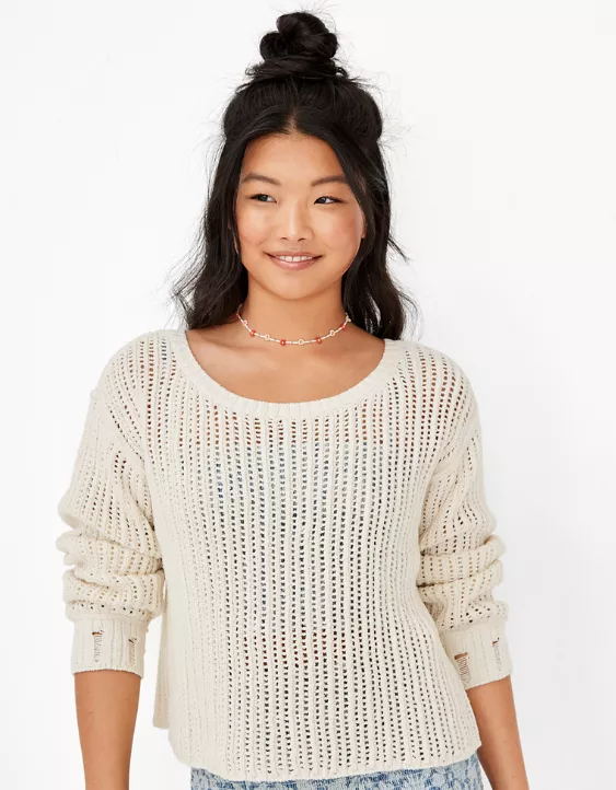 AE Open-Stitch Sweater