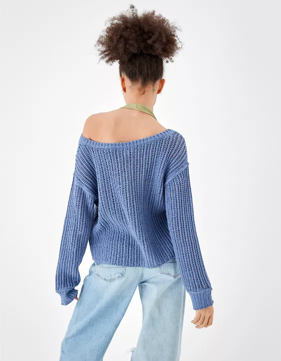 AE Open-Stitch Sweater