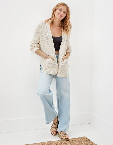 Женские кардиганы American Eagle AE Long-Sleeve Knit Cardigan