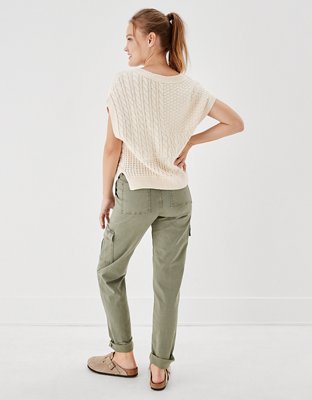 AE Oversized Patchwork Sweater Vest