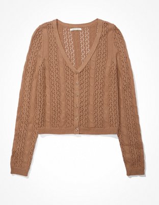 Женские кардиганы American Eagle AE Pointelle Cardigan — фото 4