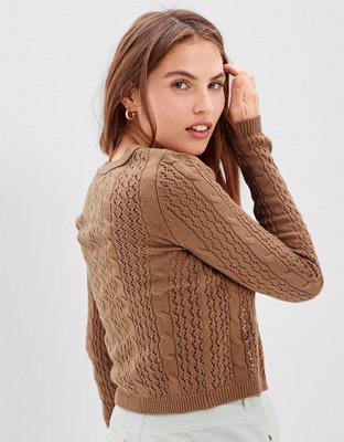 Женские кардиганы American Eagle AE Pointelle Cardigan — фото 3