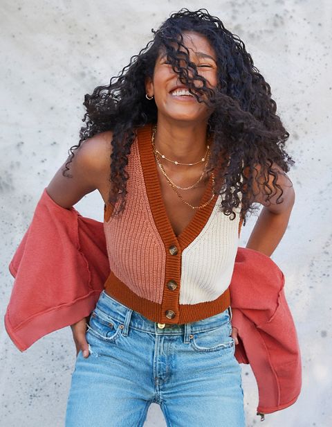 Женские свитеры American Eagle AE Cropped Sweater Vest