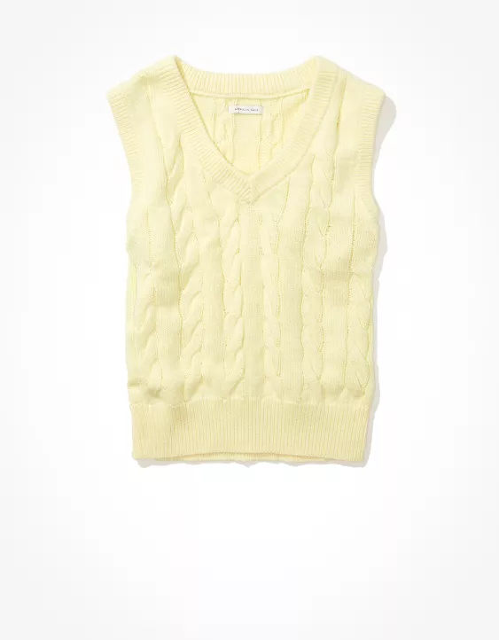 AE Cropped Sweater Vest