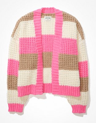 AE Chunky Striped Cardigan