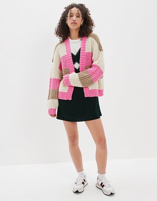 AE Chunky Striped Cardigan