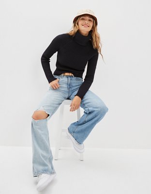 Женские свитеры American Eagle AE Fitted Turtleneck Sweater — фото 4
