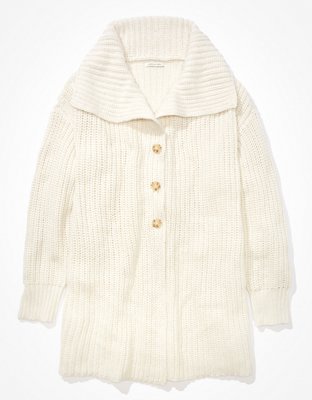 AE Oversized Collared Cardigan