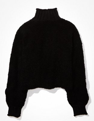 Ae Boucle Mock Neck Sweater