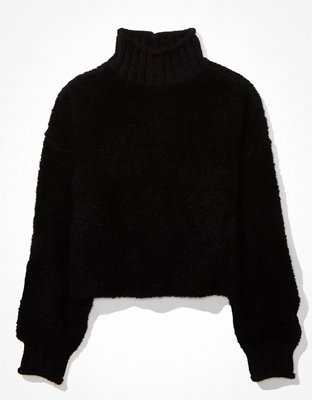 AE Bouclé Mock Neck Sweater