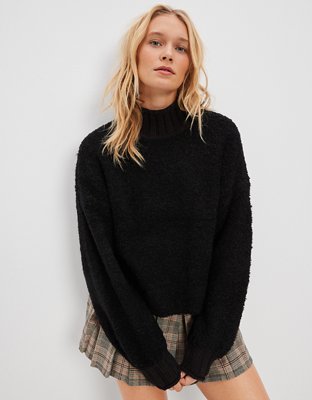 AE Bouclé Mock Neck Sweater