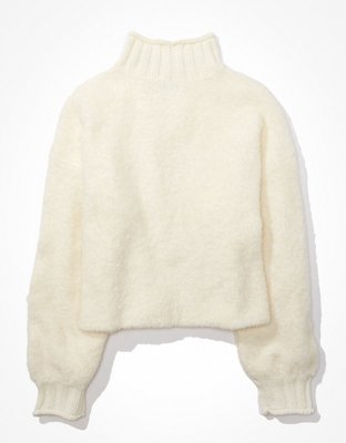 AE Bouclé Mock Neck Sweater