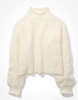 AE Bouclé Mock Neck Sweater