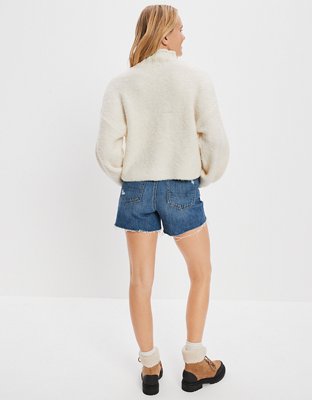 AE Bouclé Mock Neck Sweater