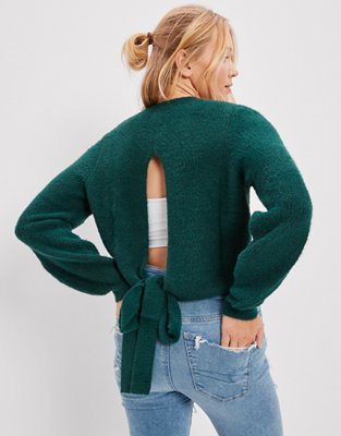 AE Backless Bow Sweater