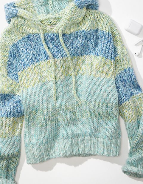 Женские худи American Eagle AE Striped Sweater