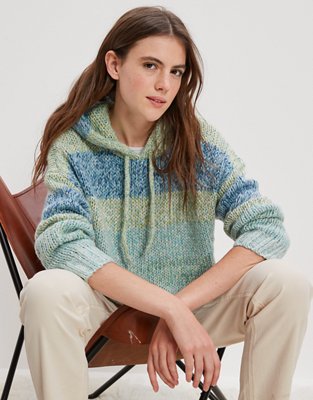 AE Striped Hoodie Sweater