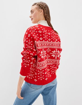 AE Fair Isle Crew Neck Sweater