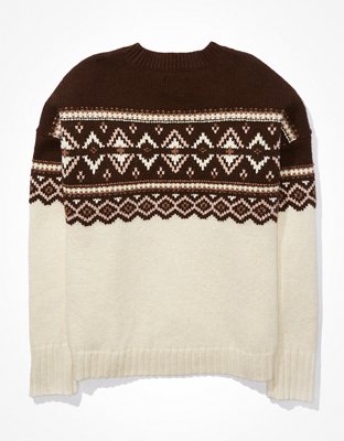 Женские свитеры American Eagle AE Fair Isle Crew Neck Sweater — фото 4