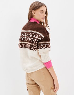 Женские свитеры American Eagle AE Fair Isle Crew Neck Sweater — фото 2