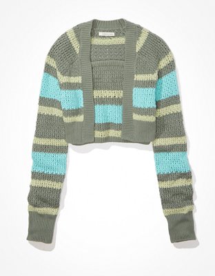 AE Knit Tube Top  Shrug Cardigan Set