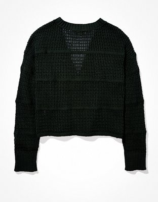 AE Cropped Knit Cardigan