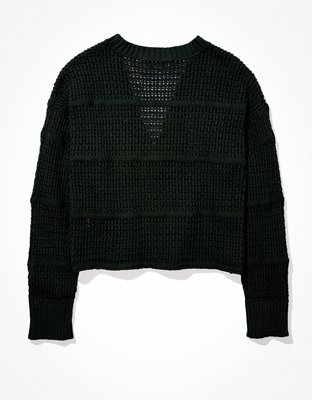 AE Cropped Knit Cardigan